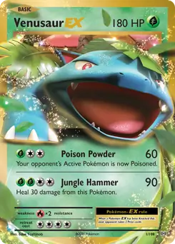 2016 XY Evolutions - Venusaur EX 1/108