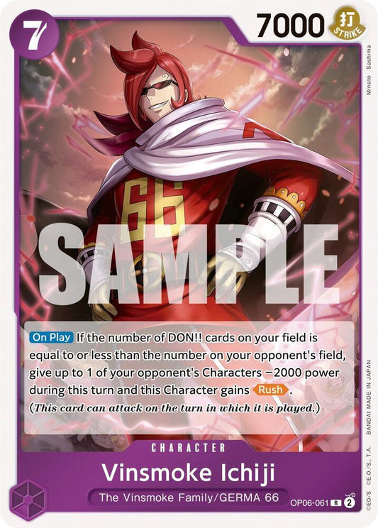 2023 One Piece Wings of the Captain - Vinsmoke Ichiji OP06-061