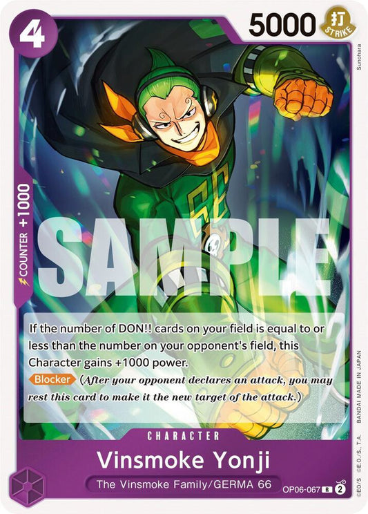 2023 One Piece Wings of the Captain - Vinsmoke Yonji OP06-067