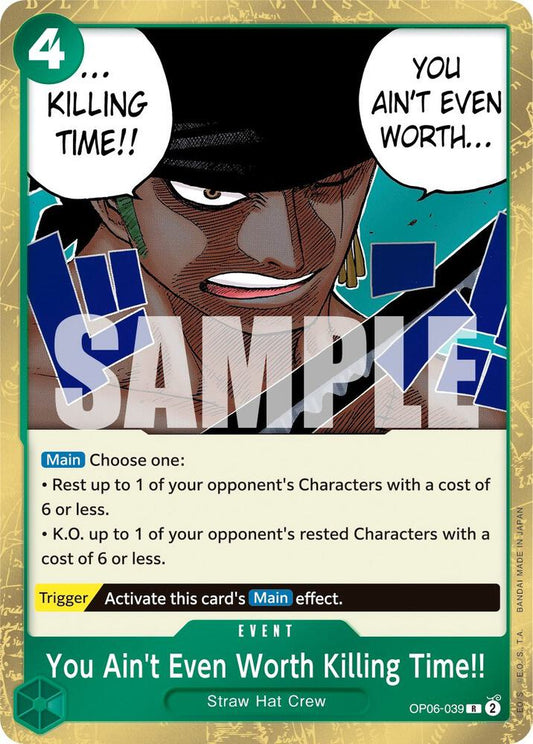 2023 One Piece Wings of the Captain - You Ain't Even Worth Killing Time OP06-039