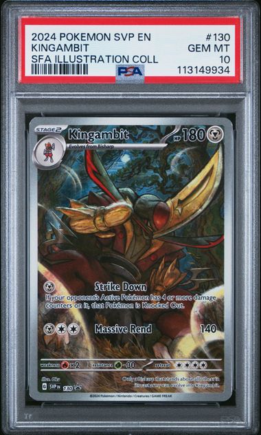 2024 Scarlet & Violet Promo Cards - Kingambit #130 PSA 10