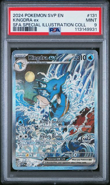 2024 Scarlet & Violet Promo Cards - Kingdra ex #131 PSA 9