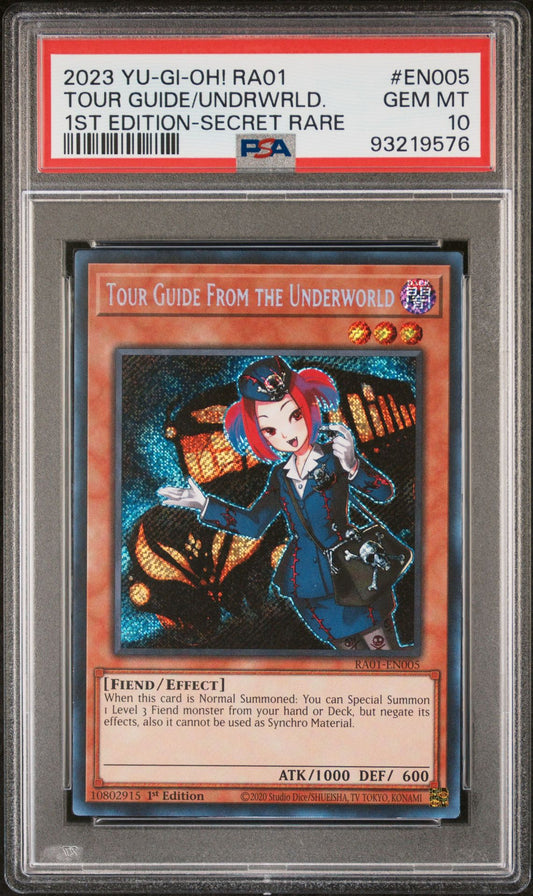 2023 Yu-Gi-Oh! 25th Anniversary Rarity Collection - Tour Guide From The Underworld RA01-EN005 [Secret Rare] 1st Edition PSA 10