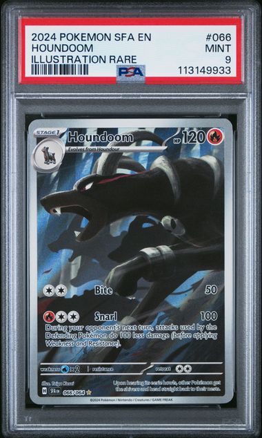 2024 Shrouded Fable - Houndoom #66 PSA 9