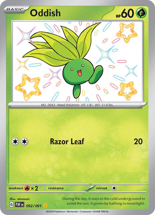 2024 Paldean Fates - Oddish 92/91