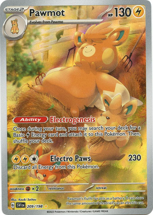 2023 Scarlet & Violet Base Set - Pawmot 209/198